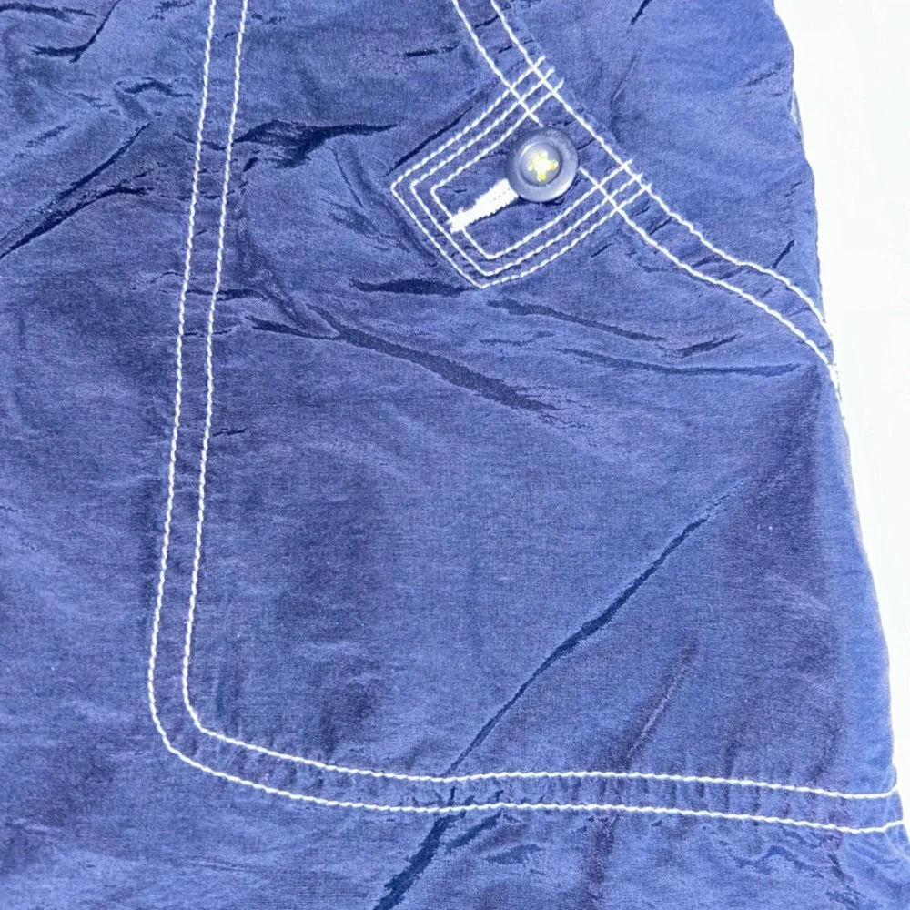 Lands End Girls Navy Blue Skort Contrast Stitching Elastic Waist Size‎ 8